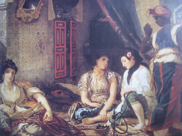 Eugene Delacroix. Women of Algiers. 1834. Paris. Louvre. - Scenes of Harem Life in West European Painting 
