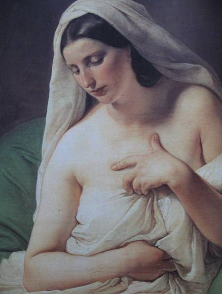Francesco Hayez. Odalisque. 1839. Pinacoteca di Brera, Milan - Scenes of Harem Life in West European Painting 