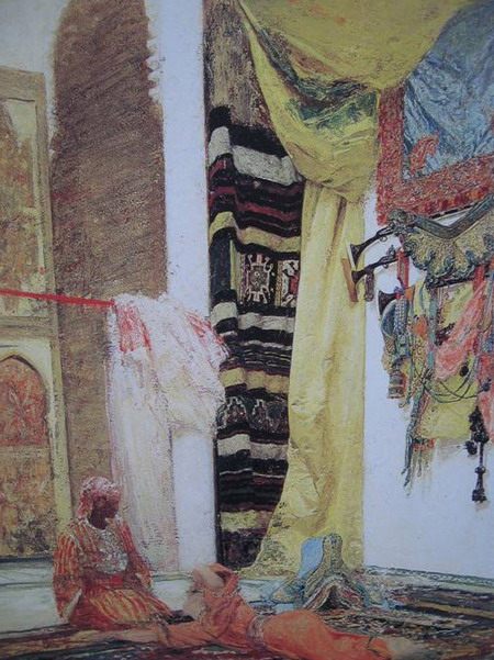 Henri Regnault. Patio in Tangiers. 1869. Gezireh Museum, Cairo