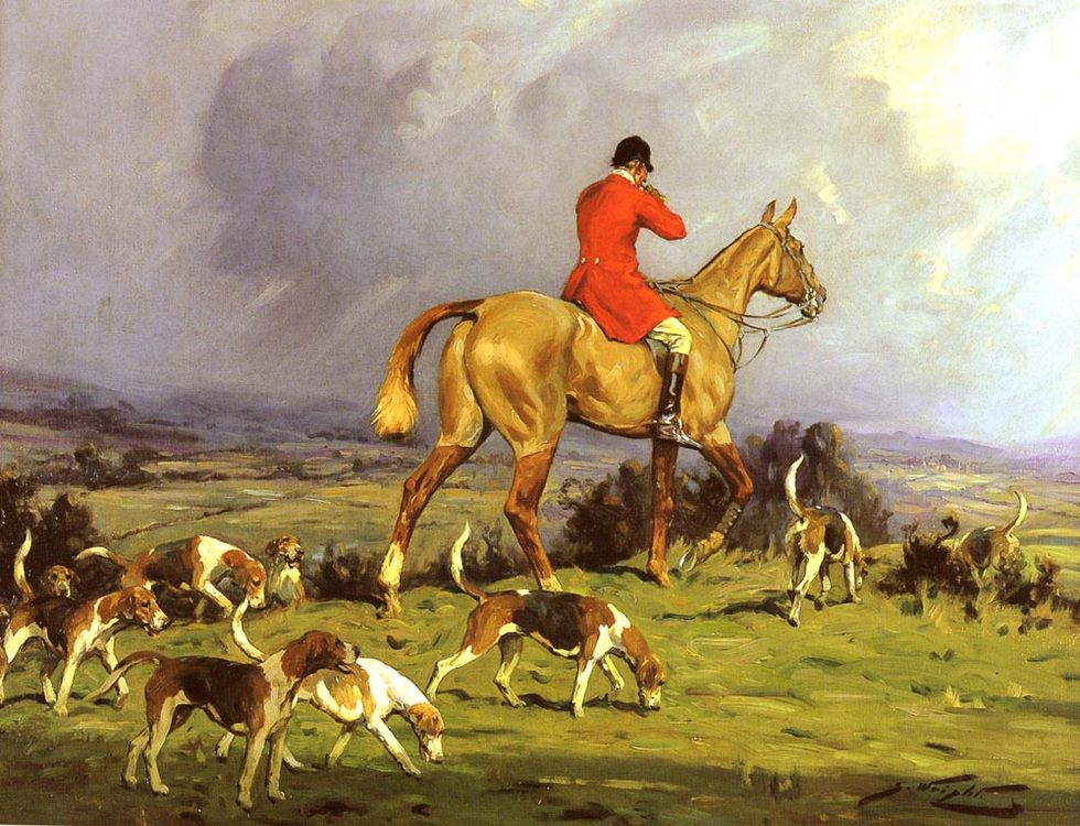 Hunting scenes in painting and the art