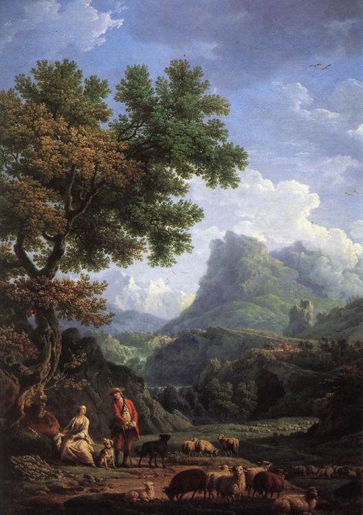Mountain scenery in art and painting 