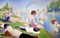 Georges Seurat Bathing in Anyer. Description of the painting