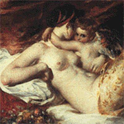 Venus and Cupid :: William Etty - nu art in mythology painting ôîòî