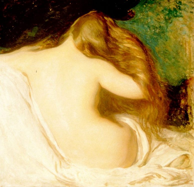 Woman Drying her Hair [ Female back ] :: Joseph Rodefer de Camp - Nu in art and painting ôîòî