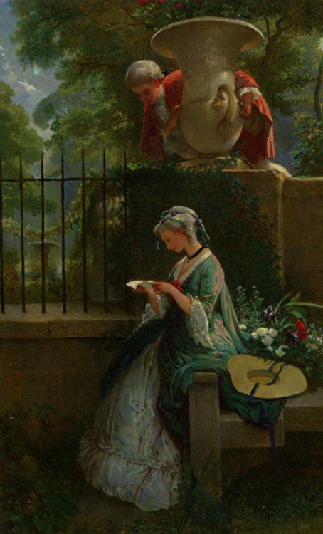 The Courtship :: Felix Henry Giacomotti - Romantic scenes in art and painting ôîòî