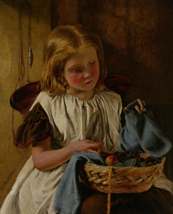 A Stitch In Time :: Walter Anderson - Portraits of young girls in art and painting ôîòî