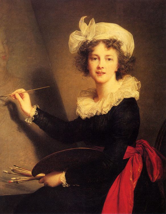 Self Portrait  :: Elisabeth Louise Vigee-Le Brun  - 4 women's portraits 18th century hall ôîòî