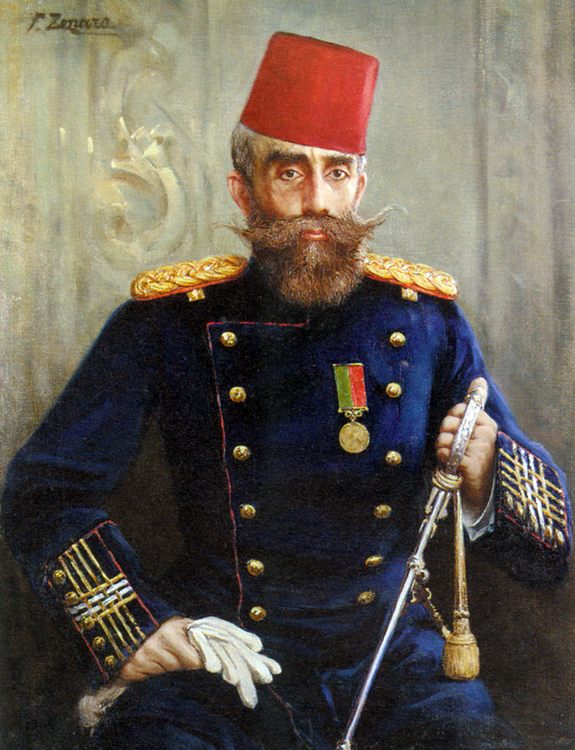 Portrait of Mahmud Sevket Pasha :: Fausto Zonaro - Portraits of elderly men ôîòî