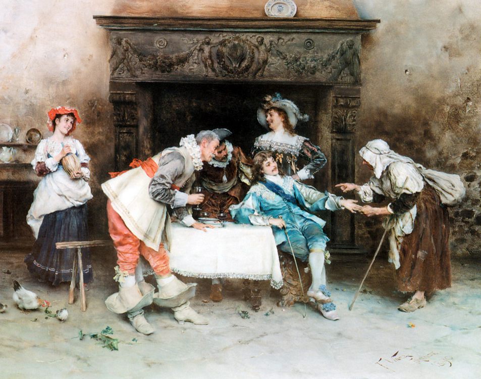 Good Health and Good Fortune :: Francesco Vinea - Romantic scenes in art and painting ôîòî