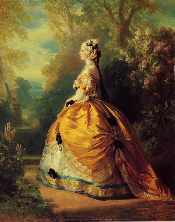 The Empress Eugenie a la Marie-Antoinette :: Franz Xavier Winterhalter - 6 woman's portraits hall ( The middle of 19 centuries ) in art and painting ôîòî