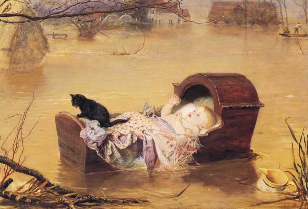 A Flood :: John Everett Millais - New 