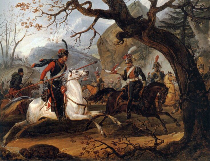 Napoleonic battle in the Alps :: Horace Vernet - History painting ôîòî