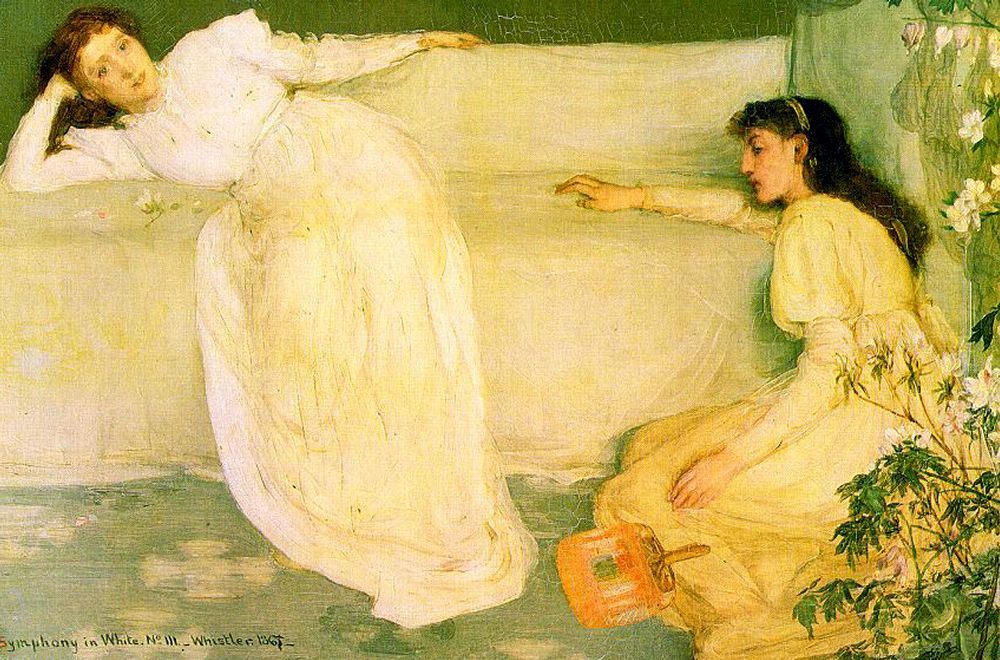 Symphony in White no.3 :: James Abbott McNeill Whistler - Young beauties portraits in art and painting ôîòî