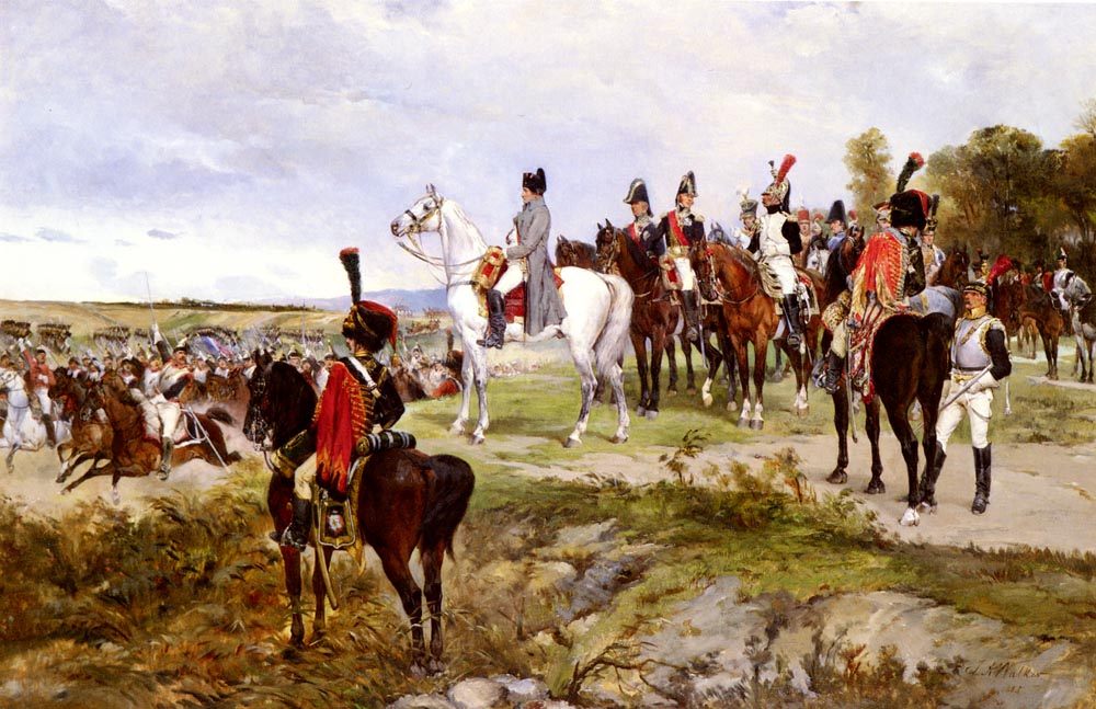 Napoleon Watching The Battle Of Friedland, 1807 :: James Alexander Walker - History painting ôîòî