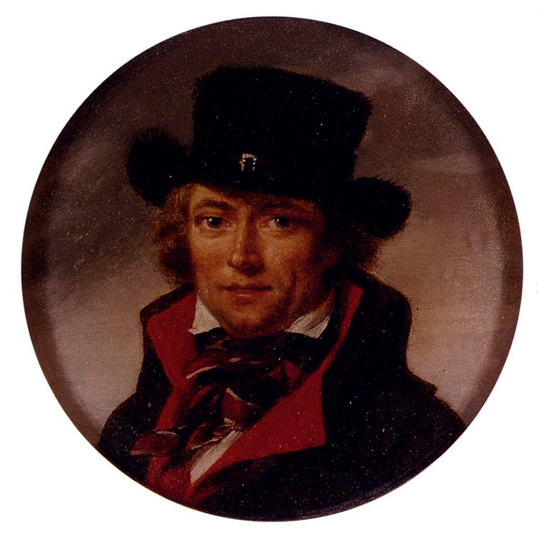 Portrait Of A Man, Possibly A Self-Portrait :: Jean Baptiste Joseph Wicar - men's portraits 18th century ôîòî