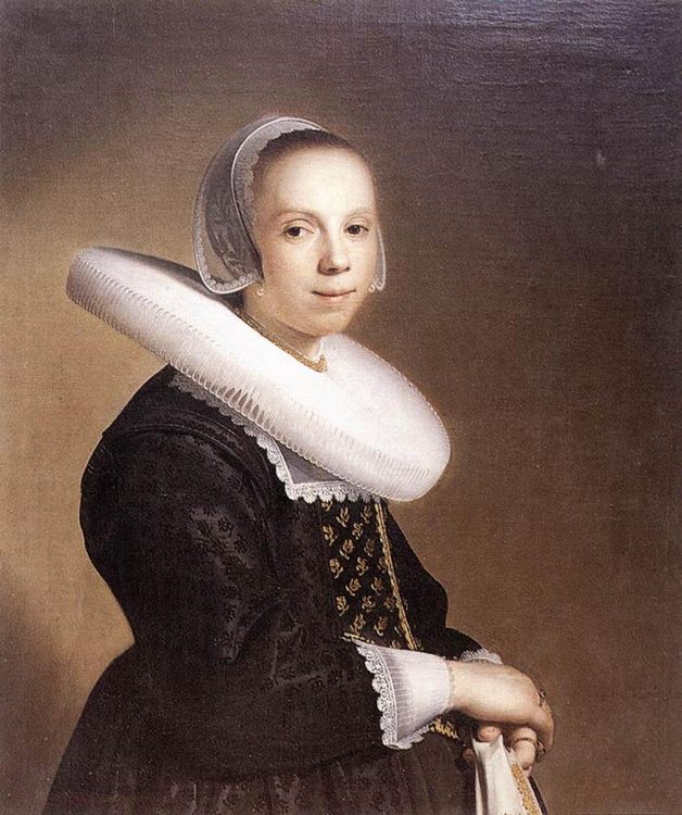 Portrait of a Bride :: Johannes Cornelisz. Verspronck - 3 women portraits 17th century hall ôîòî