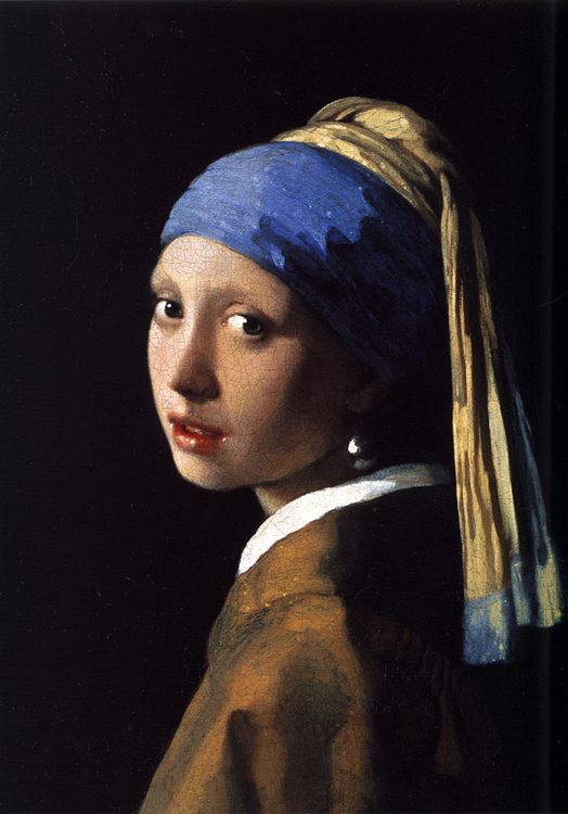 Girl with a pearl earring :: Johannes Vermeer - 3 women portraits 17th century hall ôîòî