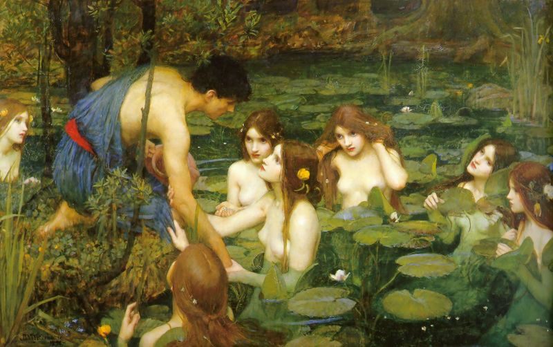 Hylas and the Nymphs :: John William Waterhouse - mythology and poetry ôîòî