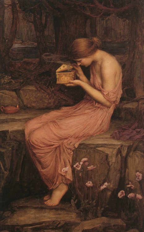 Psyche Opening the Golden Box :: John William Waterhouse - mythology and poetry ôîòî