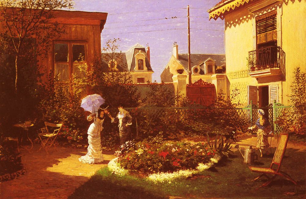 Girls in the garden :: Leon Joseph Voirin - Picnic ôîòî