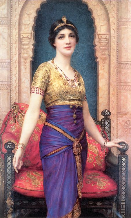 An Egyptian Beauty :: William Clarke Wontner - Antique beauties in art and painting ôîòî