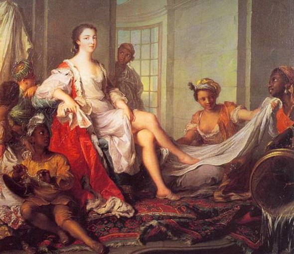 Jean-Marc Nattier. “Mademoiselle de Clermont “en Sultane” 1773. Wallace Collection, London