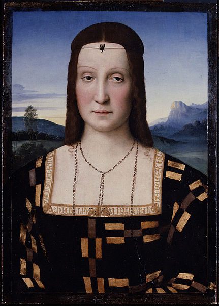 Portrait of Elisabetta Gonzaga - 2 women portraits 16th century hall ôîòî
