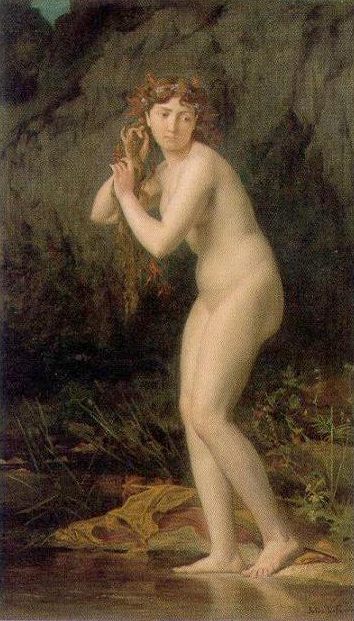 A Bathing Nude :: Jules Joseph Lefebvre - Nu in art and painting ôîòî