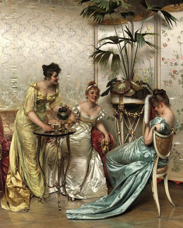Salon portraits painting by Frederic Sulacroix