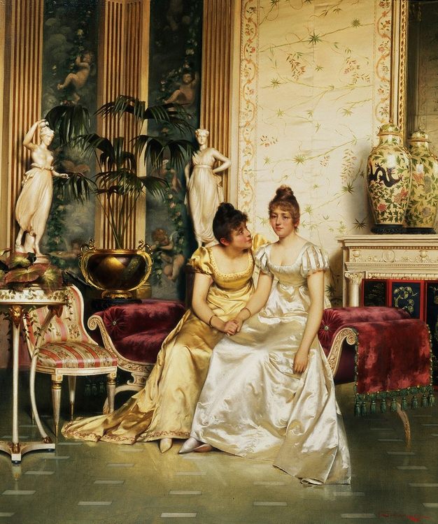 Salon portraits painting by Frederic Sulacroix