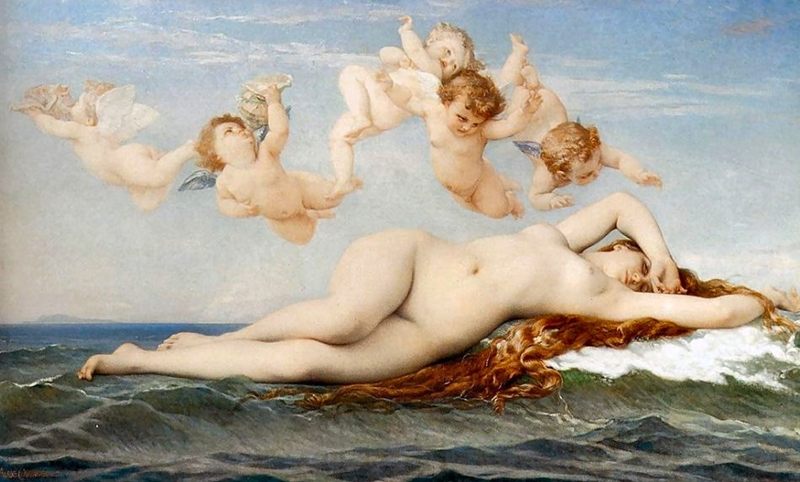 The Birth of Venus Alexander Cabanel - portraits, myphology and salon painting
