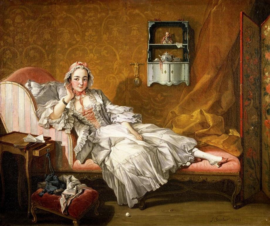 Portrait of the wife of the artist Marie-Jeanne Buzot artist Francois Boucher