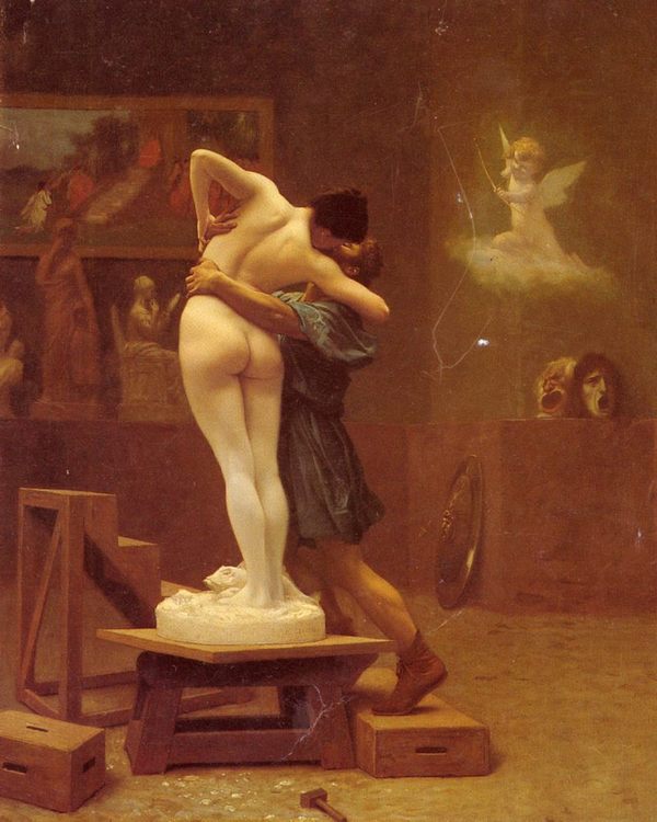 Pygmalion and Galatea :: Jean-Leon Gerome - Romantic scenes in art and painting ôîòî