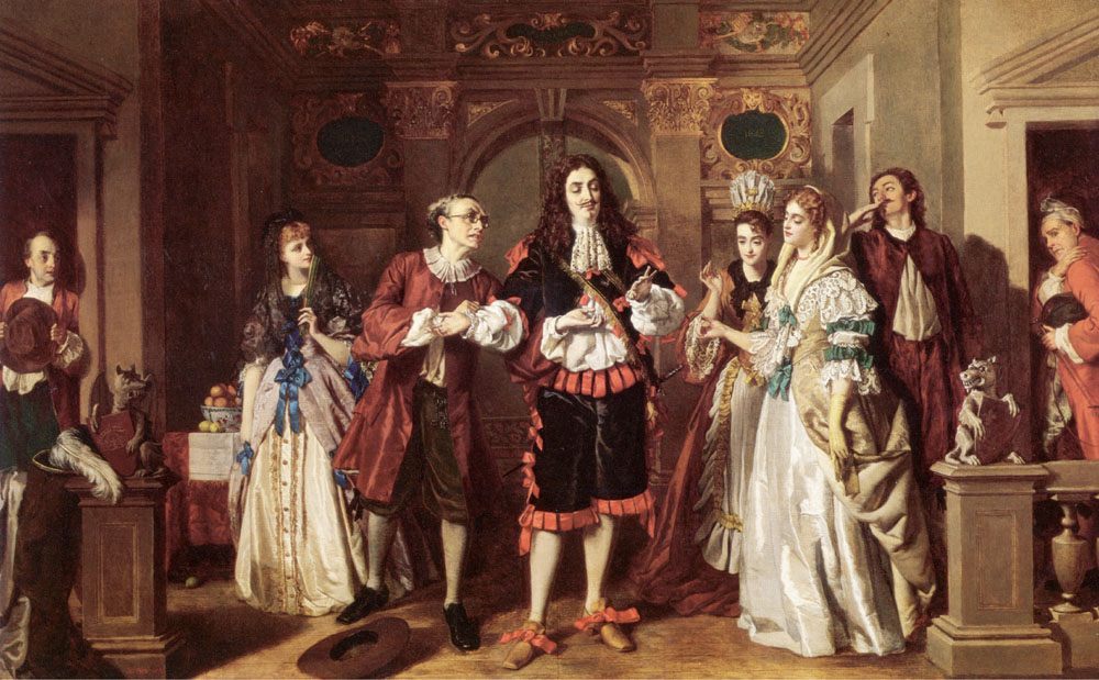 A scene from Moliere's L'Avare :: William Powell Frith - Romantic scenes in art and painting ôîòî