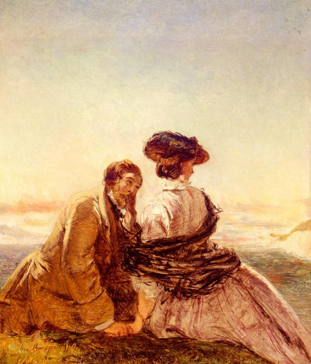  The Lovers :: William Powell Frith - Romantic scenes in art and painting ôîòî