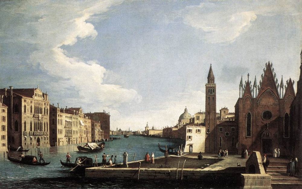The Grand Canal with the Church of La Carit&#1072; :: Bernardo Canal - Venice ôîòî