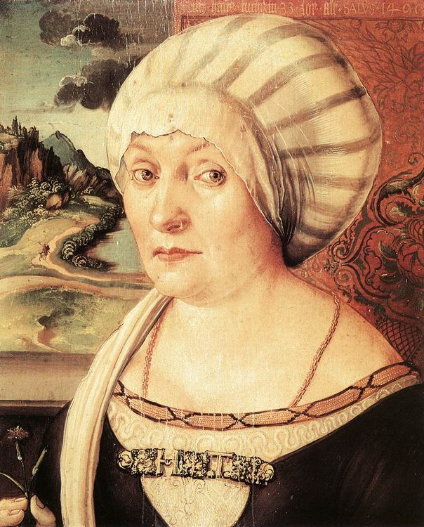 Felicitas Tucher, nie Rieter - 1 women portraits 15th century hall ôîòî