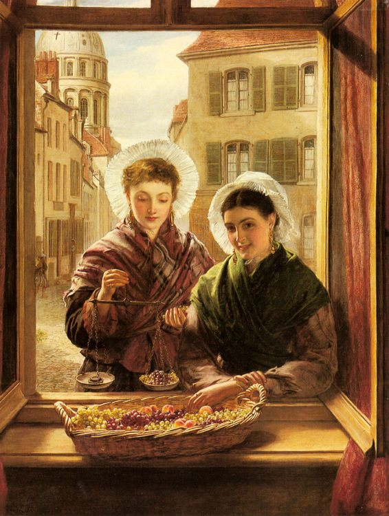  At my Window, Boulogne :: William Powell Frith - 6 woman's portraits hall ( The middle of 19 centuries ) in art and painting ôîòî