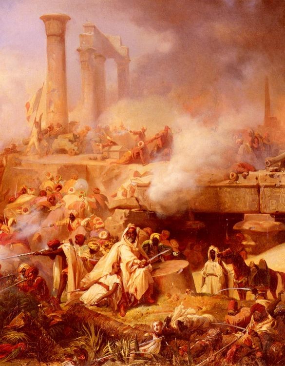The Battle of Heliopolis :: Lion Cogniet - scenes of Oriental life (Orientalism) in art and painting ôîòî