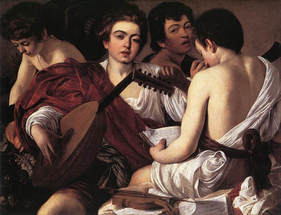 The Musicians :: Caravaggio - Children's portrait in art and painting ôîòî