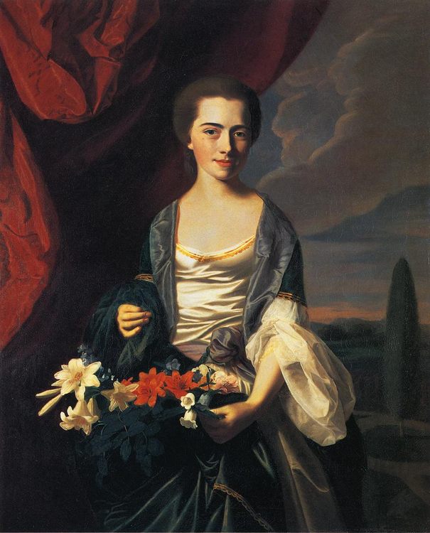 Mrs. Woodbury Langdon (Sarah Sherburne) :: John Singleton Copley  - 4 women's portraits 18th century hall ôîòî