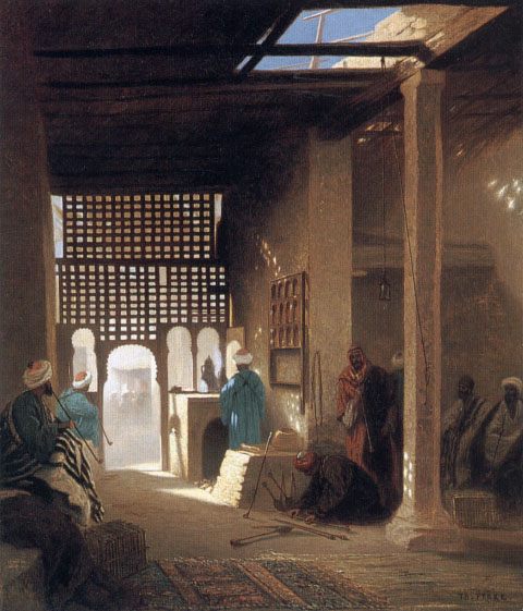 Interior of a Moorish Cafi ::Charles Theodore Frere - scenes of Oriental life (Orientalism) in art and painting ôîòî