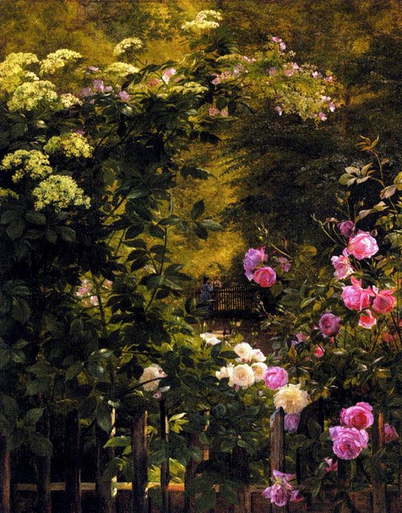 The Rose Garden :: Carl Fredrik Aagard - Summer landscapes and gardens ôîòî