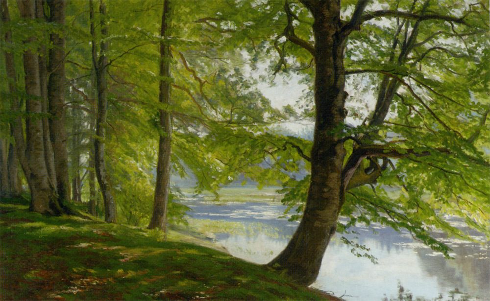 Landscape with Trees :: Christian Peder Morch Zacho - Forest landscapes ôîòî