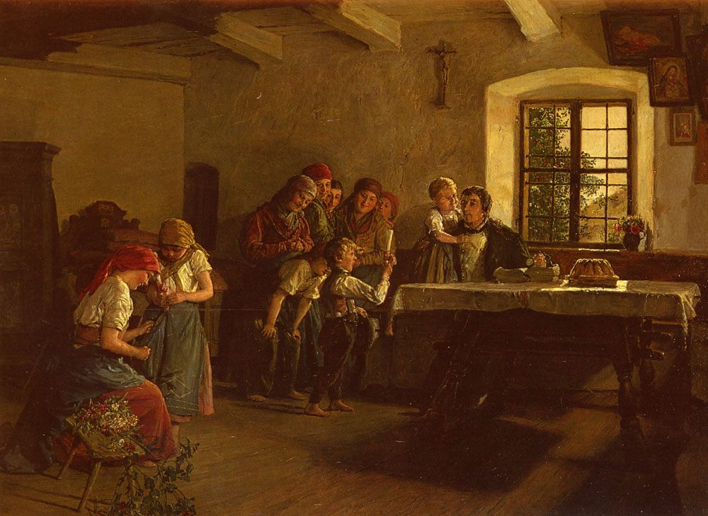 The Center of Attention :: Ferdinand Georg Waldmuller - Children's portrait in art and painting ôîòî