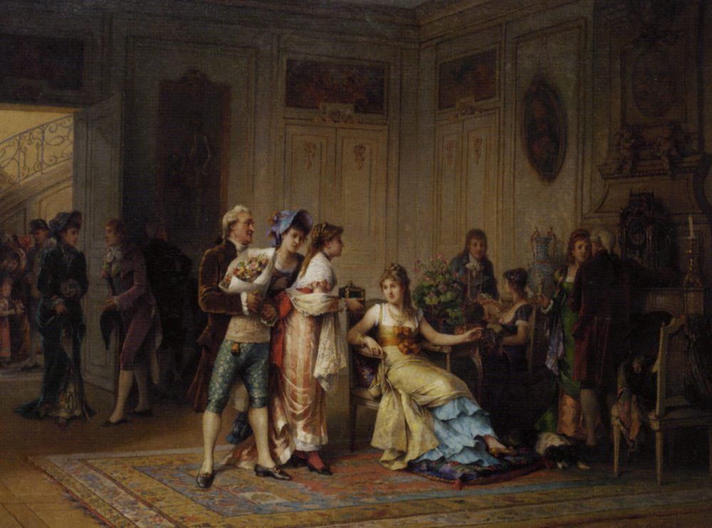 A Gift for the Chatelaine :: Adrien de Boucherville - Romantic scenes in art and painting ôîòî