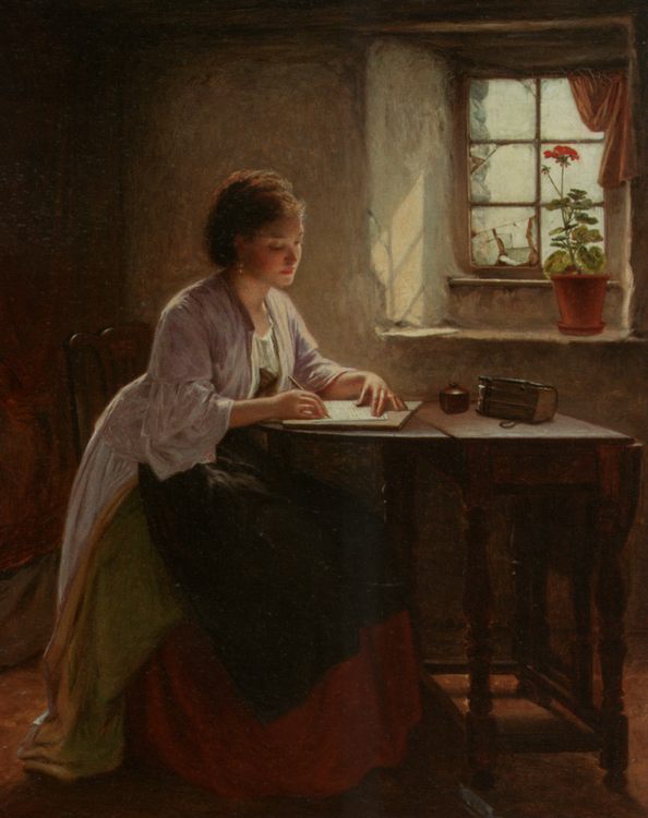 The Letter :: Haynes King - Romantic scenes in art and painting ôîòî