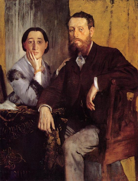 Edmond and Therese Morbilli :: Edgar Degas - man and woman ôîòî