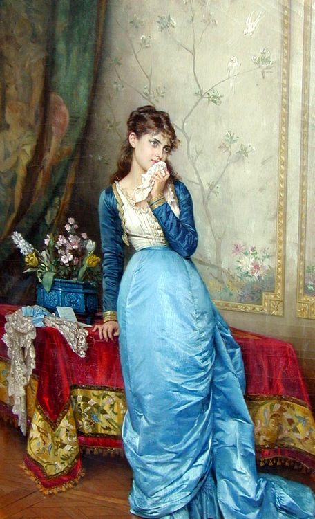 The Love Letter :: Auguste Toulmouche - Romantic scenes in art and painting ôîòî