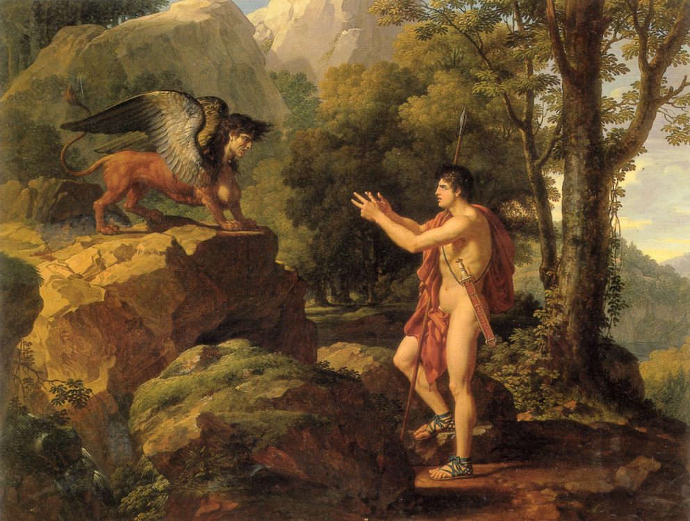 Oedipus and the Sphinx :: Fransois-Xavier Fabri - mythology and poetry ôîòî